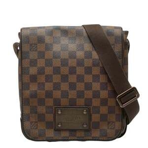 LOUIS VUITTON Brown Damier Leather Shoulder Bag